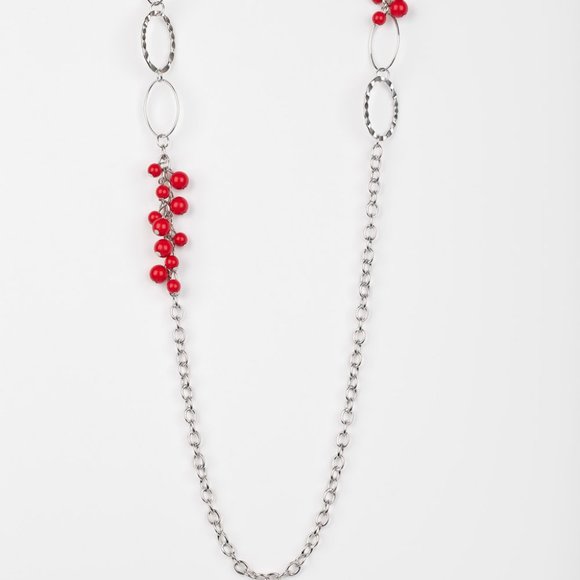 Flirty Foxtrot - red - Paparazzi necklace - Picture 2 of 3